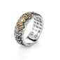 Men's Retro Prosperity Pixiu & Vajra Heart Sutra Ring