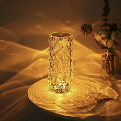 Crystal Night Light Table Lamp