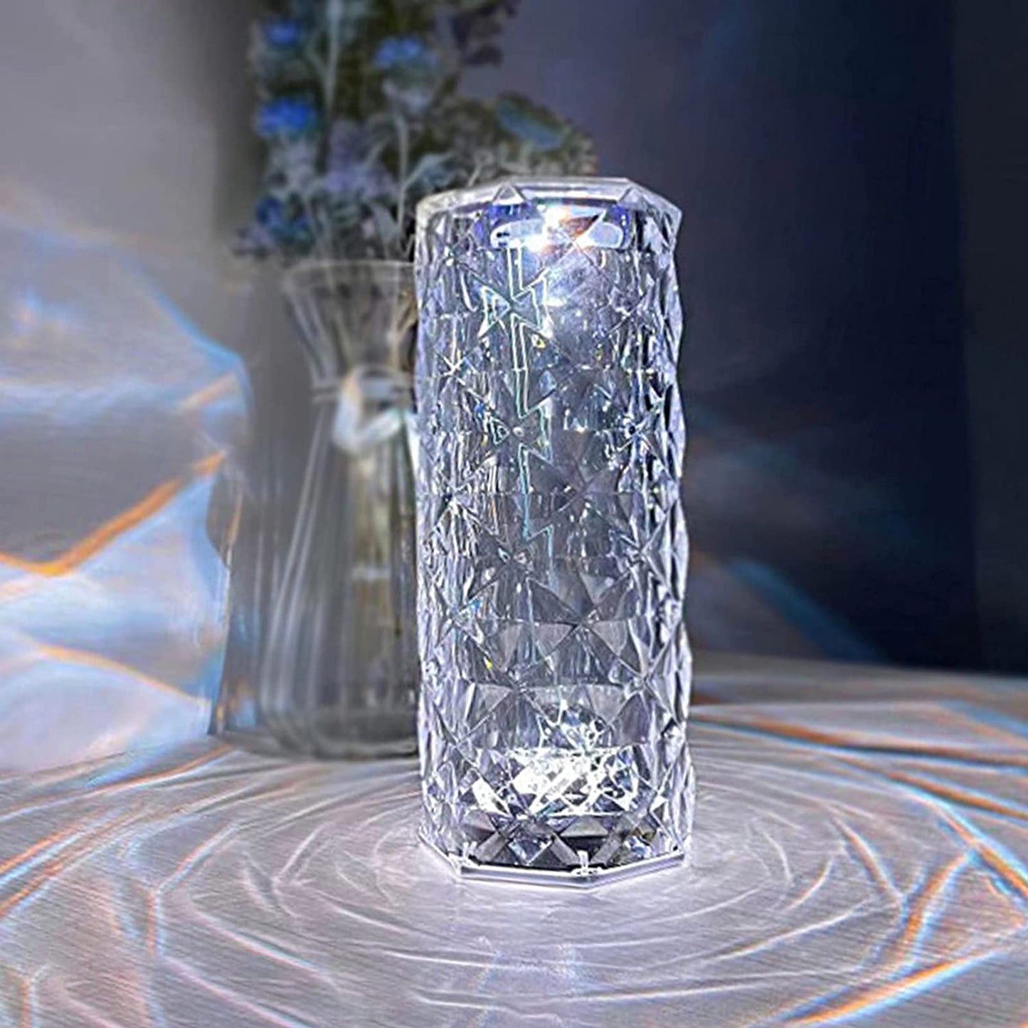 Crystal Night Light Table Lamp