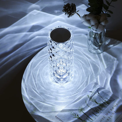 Crystal Night Light Table Lamp