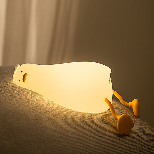 Duck Lying Flat Silicon Lamp