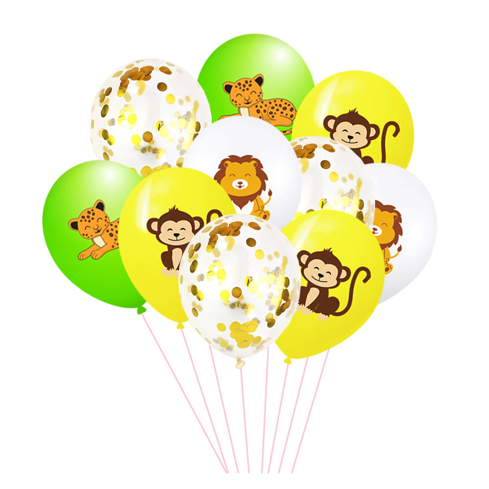 Jungle Animal Theme Birthday Balloons for Adventurous Celebrations