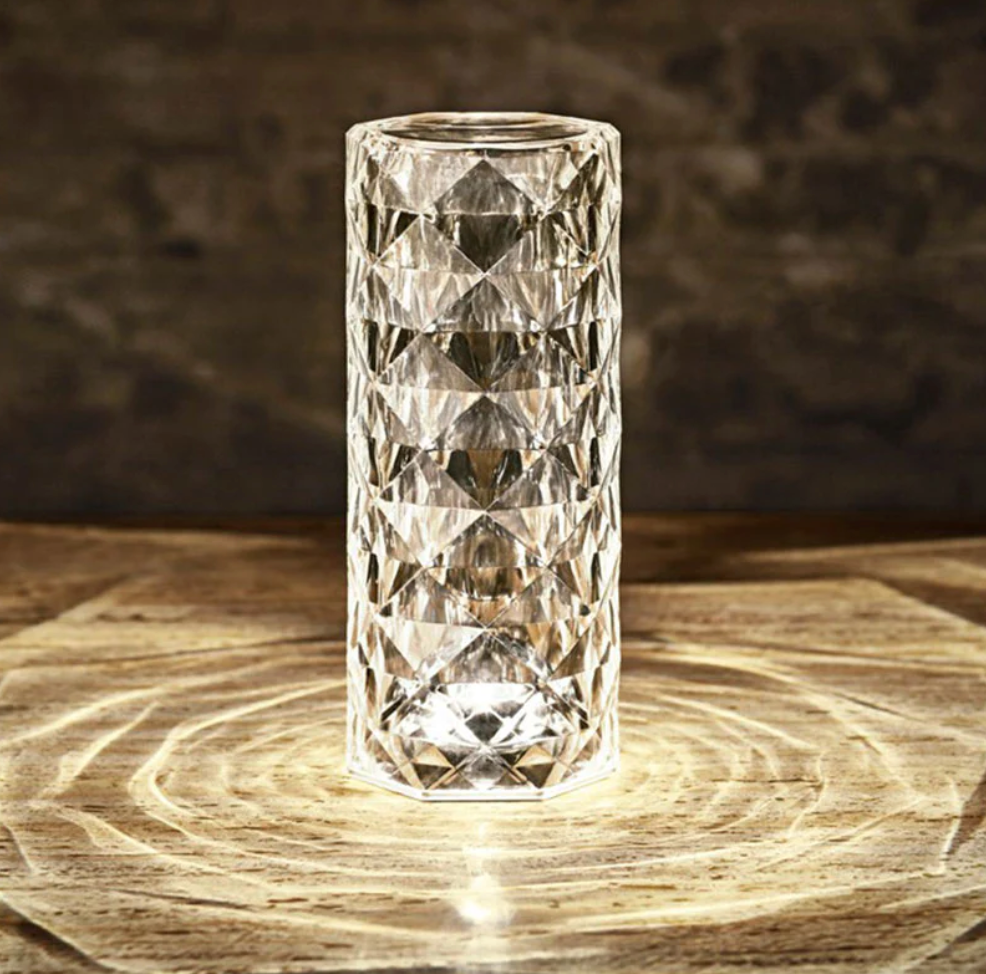 Crystal Night Light Table Lamp