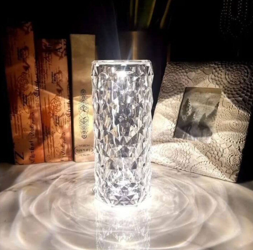 Crystal Night Light Table Lamp