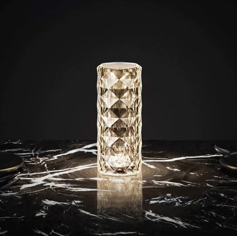 Crystal Night Light Table Lamp